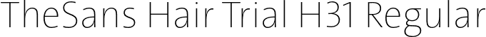 TheSans Hair Trial H31 Regular font - TheSansHair-H31_TRIAL.otf