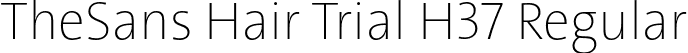 TheSans Hair Trial H37 Regular font - TheSansHair-H37_TRIAL.otf