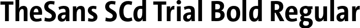 TheSans SCd Trial Bold Regular font - TheSansSCd-7_Bold_TRIAL.otf