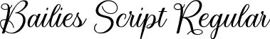 Bailies Script Regular font - Bailies Script.ttf