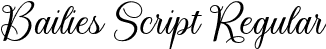 Bailies Script Regular font - Bailies Script.otf