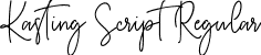 Kasting Script Regular font - KastingScript.ttf