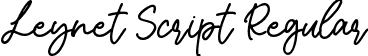 Leynet Script Regular font - Leynet Script.ttf