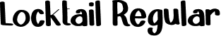 Locktail Regular font - Locktail-Regular.otf