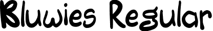 Bluwies Regular font - Bluwies-Regular.otf