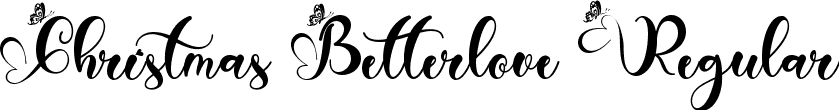 Christmas Betterlove Regular font - Christmas Betterlove TTF Demo.ttf