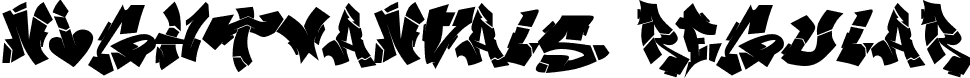 NIghtvandals Regular font - Nightvandals.ttf