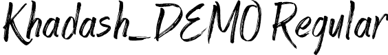 Khadash_DEMO Regular font - Khadash_DEMO-Regular.otf