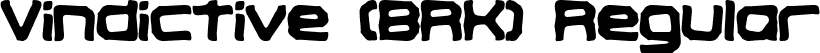 Vindictive (BRK) Regular font - vindicti.ttf