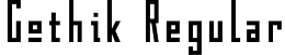 Gothik Regular font - Gothik107.ttf