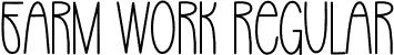 Farm Work Regular font - Farm-Work.otf