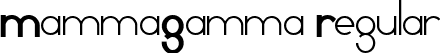 MammaGamma Regular font - MAMMAGAMMA.ttf