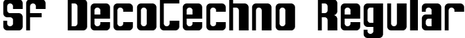 SF DecoTechno Regular font - SFDecoTechno.ttf