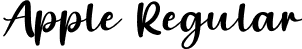 Apple Regular font - Apple.otf