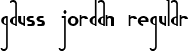 Gauss Jordan Regular font - gauss.ttf