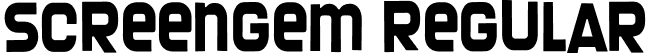 Screengem Regular font - Screengem.otf