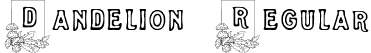 Dandelion Regular font - Dandelion.ttf