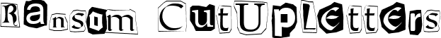 Ransom CutUpLetters font - ransom.ttf