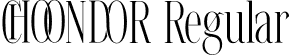 CHOONDOR Regular font - CHOONDOR.otf