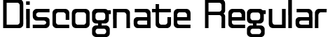 Discognate Regular font - disco___.ttf