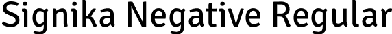 Signika Negative Regular font - SignikaNegative-Regular.otf