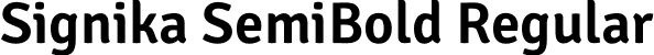 Signika SemiBold Regular font - Signika-Semibold.otf