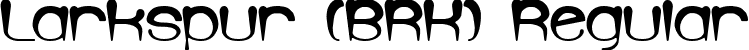 Larkspur (BRK) Regular font - larkspur.ttf