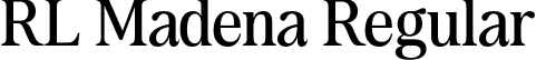 RL Madena Regular font - rl-madena.otf