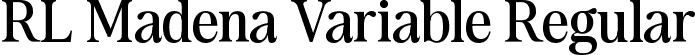 RL Madena Variable Regular font - rl-madena-variable.ttf