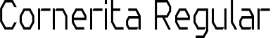 Cornerita Regular font - cornerita-thin.ttf