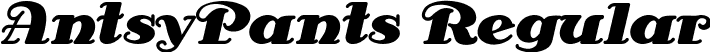 AntsyPants Regular font - ANTSYPAN.TTF