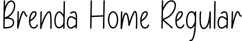 Brenda Home Regular font - BrendaHome.otf