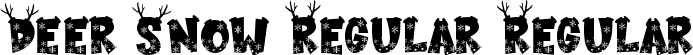 Deer Snow Regular Regular font - Deer Snow Regular.otf