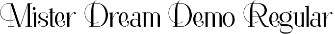 Mister Dream Demo Regular font - MisterDreamDemoRegular.ttf