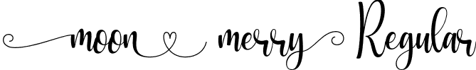 Moon Merry Regular font - Moon Merry.otf