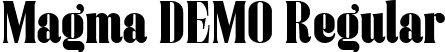 Magma DEMO Regular font - magma-demo.ttf