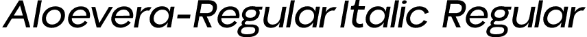 Aloevera-RegularItalic Regular font - Aloevera-RegularItalic.otf