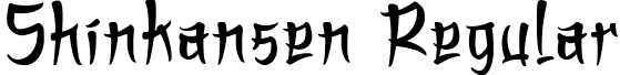 Shinkansen Regular font - Shinkansen Free.ttf