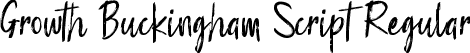 Growth Buckingham Script Regular font - Growth-Buckingham.ttf