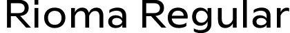 Rioma Regular font - Rioma-Regular.otf