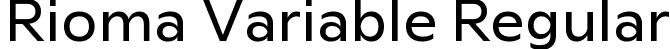 Rioma Variable Regular font - Rioma-Variable.ttf