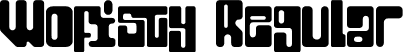 Wofisty Regular font - Wofisty-Regular.otf