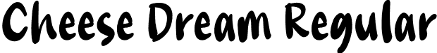 Cheese Dream Regular font - CheeseDream-Regular.otf