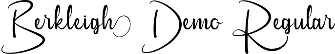 Berkleigh Demo Regular font - BerkleighDemoRegular.ttf