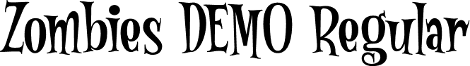 Zombies DEMO Regular font - Zombies DEMO.otf