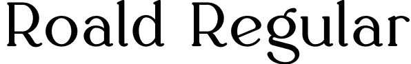 Roald Regular font - Roald.otf