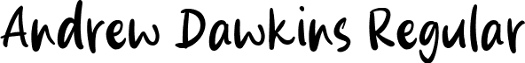 Andrew Dawkins Regular font - AndrewDawkins-Regular.ttf