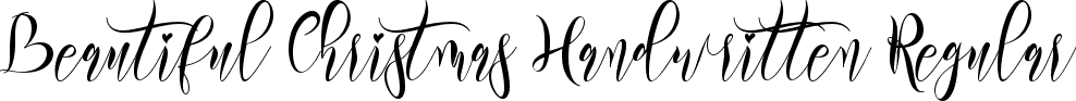 Beautiful Christmas Handwritten Regular font - Beautiful Christmas Handwritten TTF Demo.ttf