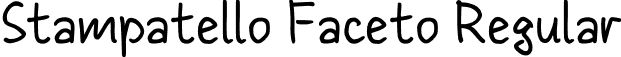 Stampatello Faceto Regular font - StampatelloFaceto.otf