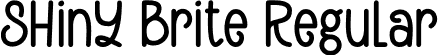 Shiny Brite Regular font - Shiny Brite.otf